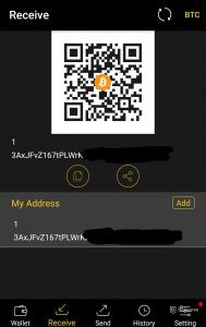 Receive crypto through coolwallet-s
